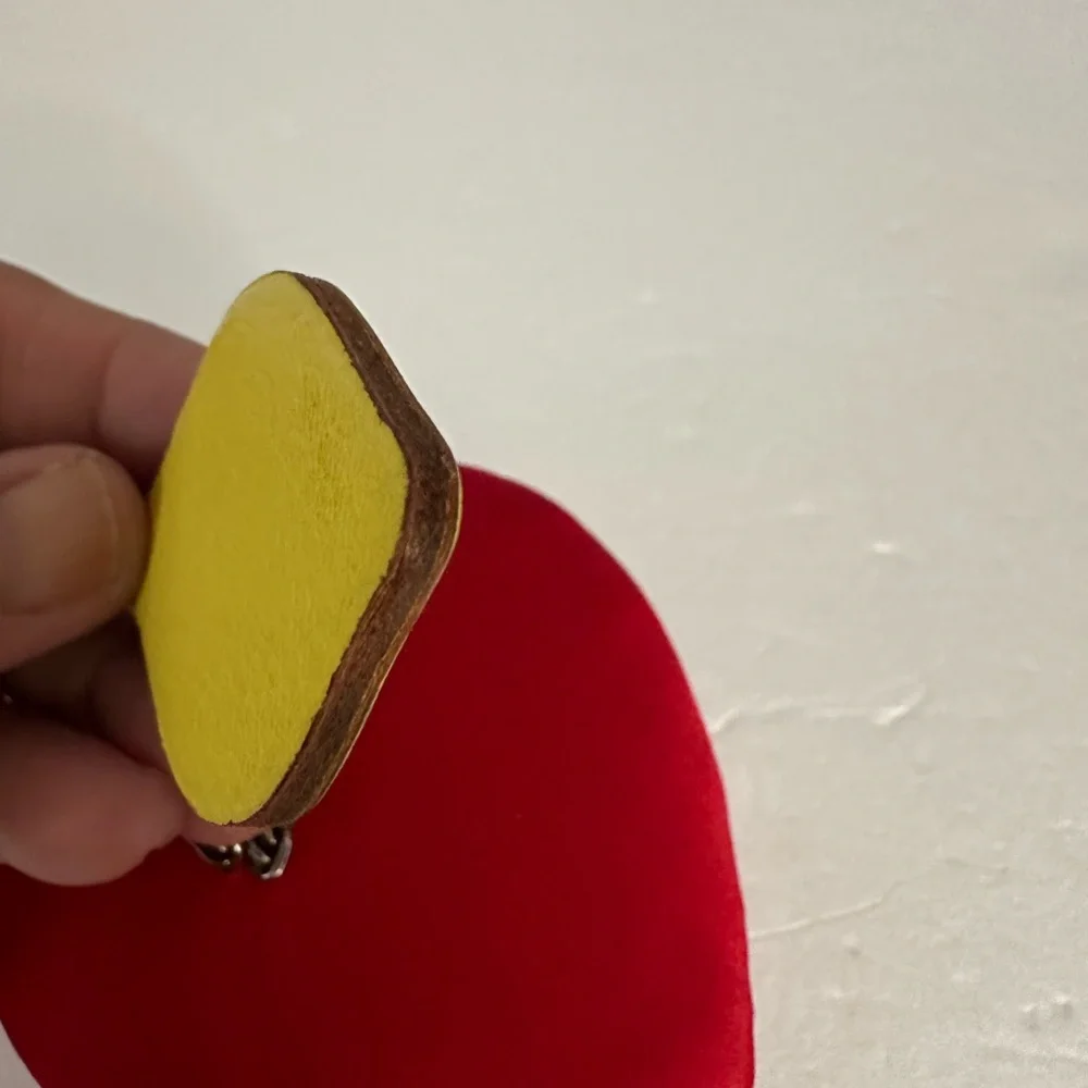 HERMES Lemon Leather Bag Charm Yellow READ - Picture 10 of 16